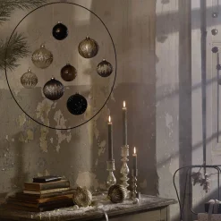 Depot Kugeln & Baumspitzen^Glas-Weihnachtskugel Diamondsplash