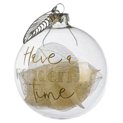 Depot Kugeln & Baumspitzen^Glas-Weihnachtskugel Filled Leaves