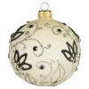 Depot Kugeln & Baumspitzen^Glas-Weihnachtskugel Floral