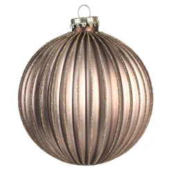 Depot Kugeln & Baumspitzen^Glas-Weihnachtskugel Glitterstripe