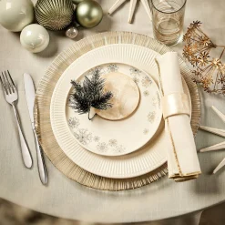 Depot Kugeln & Baumspitzen^Glas-Weihnachtskugel Glitterstripe