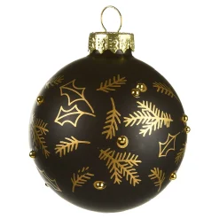 Depot Kugeln & Baumspitzen^Glas-Weihnachtskugel Hohoho