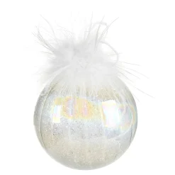 Depot Kugeln & Baumspitzen^Glas-Weihnachtskugel Holo Glimmer