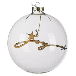 Depot Kugeln & Baumspitzen^Glas-Weihnachtskugel Joy