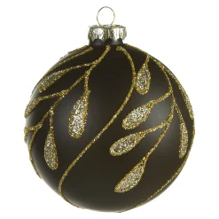 Depot Kugeln & Baumspitzen^Glas-Weihnachtskugel Ranke