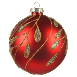 Depot Kugeln & Baumspitzen^Glas-Weihnachtskugel Ranke