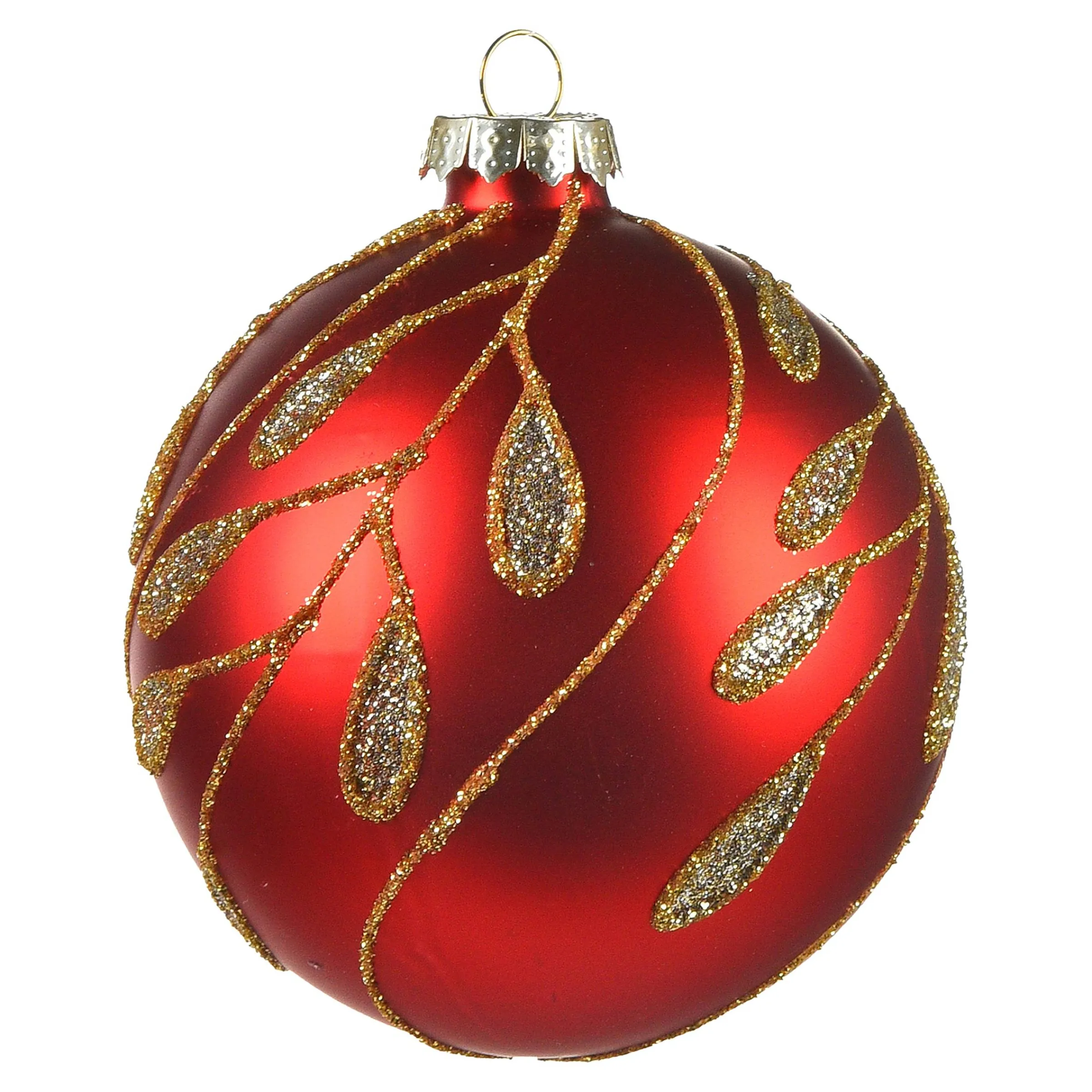 Depot Kugeln & Baumspitzen^Glas-Weihnachtskugel Ranke