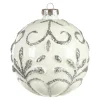 Depot Kugeln & Baumspitzen^Glas-Weihnachtskugel Relief