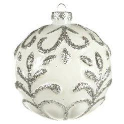 Depot Kugeln & Baumspitzen^Glas-Weihnachtskugel Relief