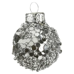 Depot Adventskranz-Deko^Glas-Weihnachtskugel Roundgranulat