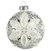 Depot Kugeln & Baumspitzen^Glas-Weihnachtskugel Schneeblume