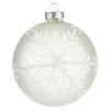 Depot Kugeln & Baumspitzen^Glas-Weihnachtskugel Schneeflocke