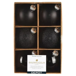Depot Kugeln & Baumspitzen^Glas-Weihnachtskugel-Set
