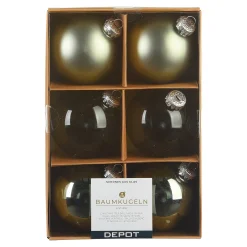 Depot Kugeln & Baumspitzen^Glas-Weihnachtskugel-Set