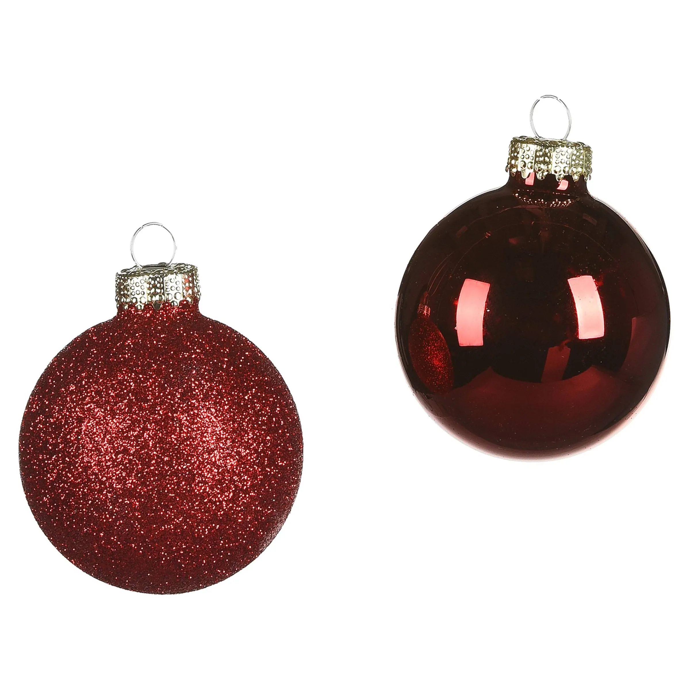 Depot Kugeln & Baumspitzen^Glas-Weihnachtskugel-Set Glam Mix