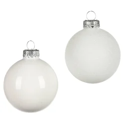 Depot Kugeln & Baumspitzen^Glas-Weihnachtskugel-Set Glam Mix