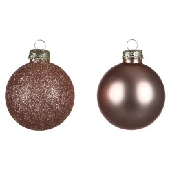 Depot Kugeln & Baumspitzen^Glas-Weihnachtskugel-Set Glam Mix