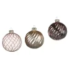 Depot Kugeln & Baumspitzen^Glas-Weihnachtskugel-Set Spiral