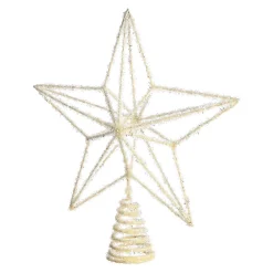 Depot Kugeln & Baumspitzen^Glitzer-Baumspitze Stern