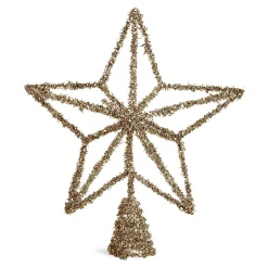 Depot Kugeln & Baumspitzen^Glitzer-Baumspitze Stern