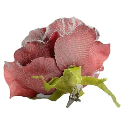 Depot Adventskranz-Deko^Glitzer-Kunstblume Rose Auf Clip