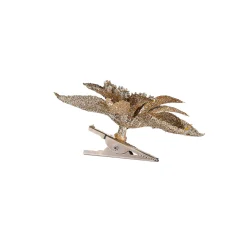 Depot Adventskranz-Deko^Glitzer-Kunstblume Weihnachtsstern Auf Clip