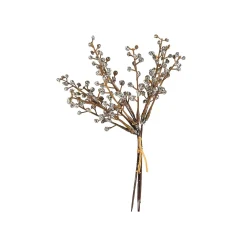 Depot Adventskranz-Deko^Glitzer-Kunst-Blumenpick Beeren