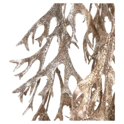 Depot Blumen^Glitzer-Kunstzweig Geweihfarn, Hangend