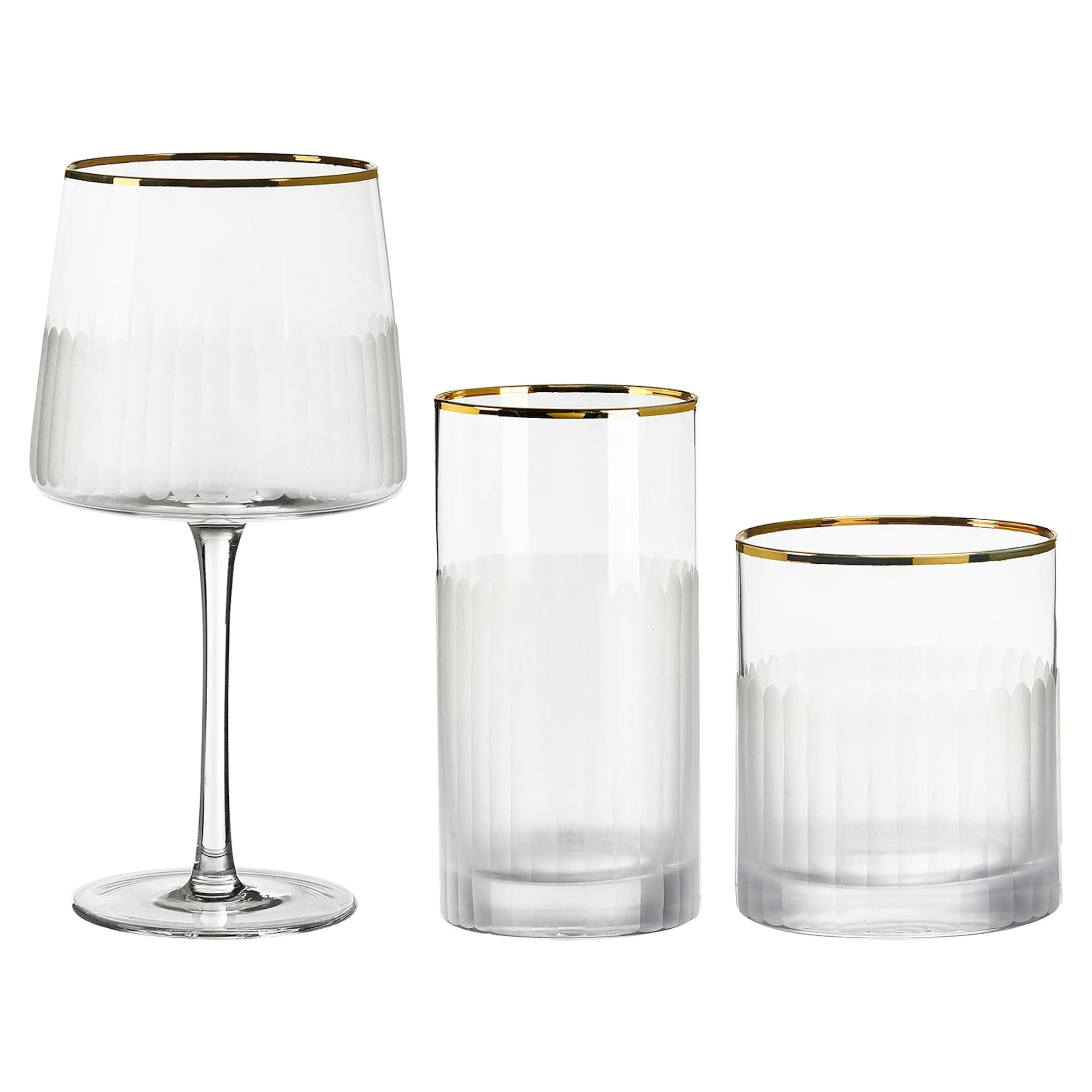 Depot Geschirr & Servieren^Gläser-Set Frosted