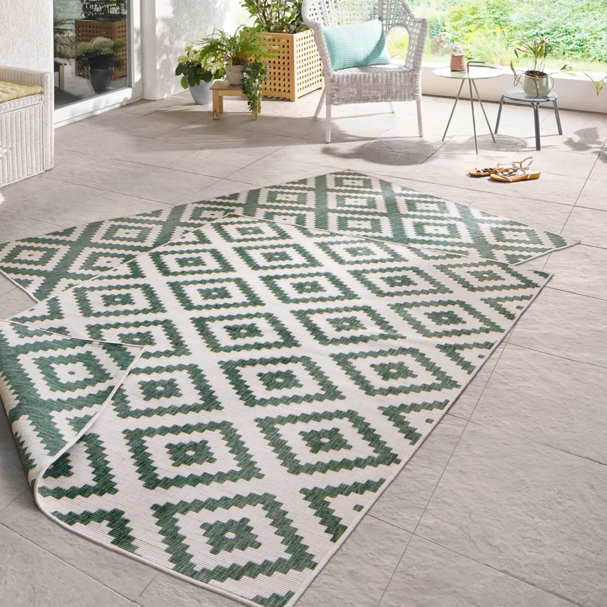 Depot In- & Outdoor-Teppich Malta, Wendbar> Eckige Teppiche