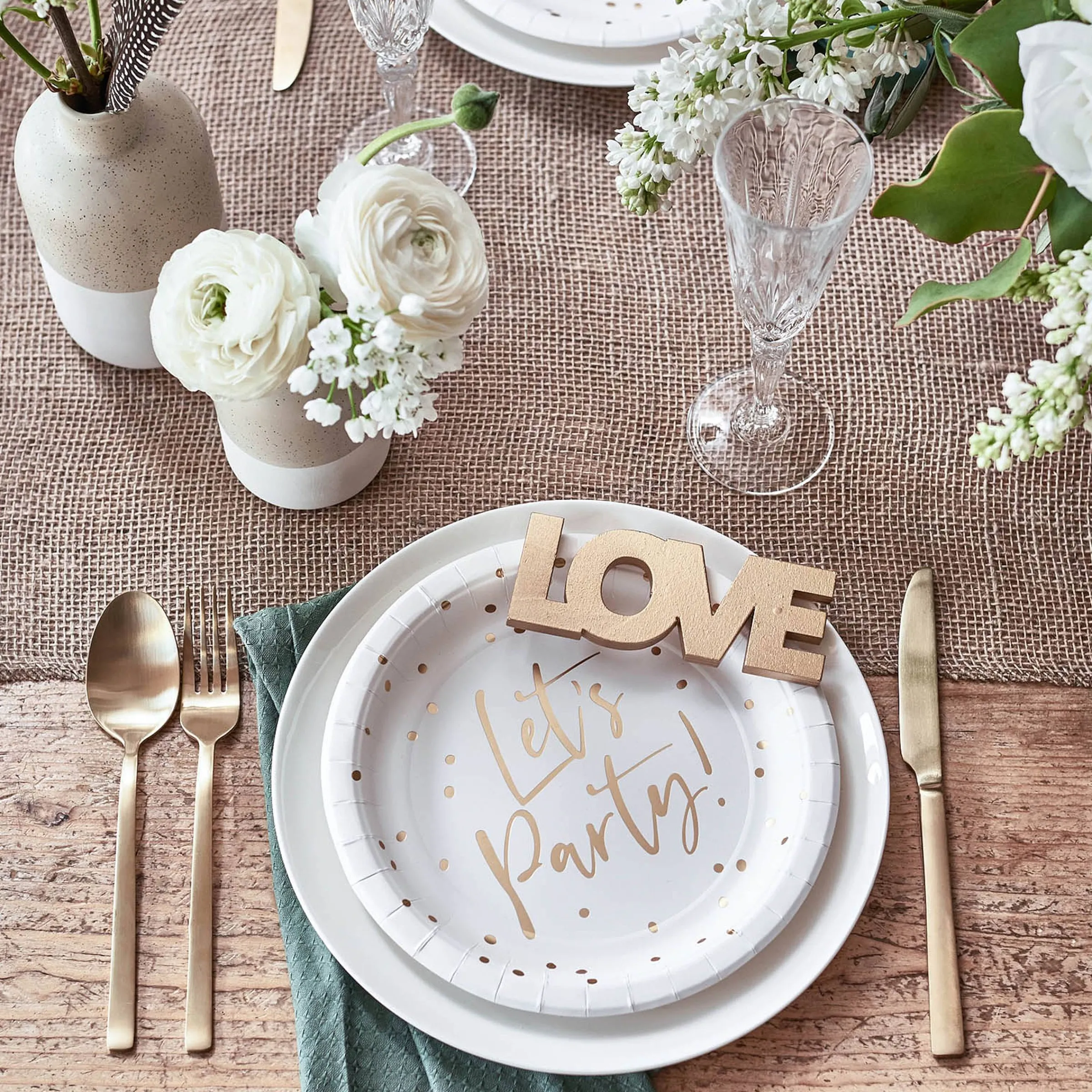 Depot Geschenkpapier^Jute-Dekostoff