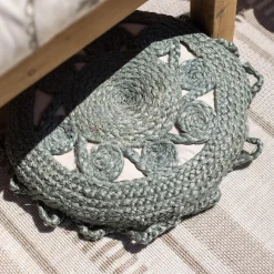 Depot Jute-Kissen Flower> Kissen