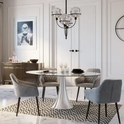 Depot Kare Samt-Armlehnstuhl Kayla> Stühle