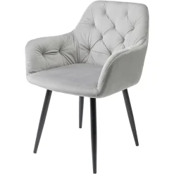 Depot Kare Samt-Armlehnstuhl Kira> Stühle