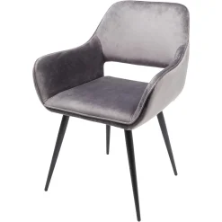 Depot Kare Samt-Armlehnstuhl San Francisco> Stühle