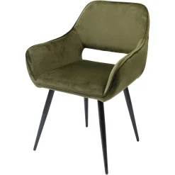 Depot Kare Samt-Armlehnstuhl San Francisco> Stühle