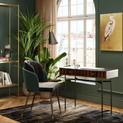 Depot Kare Samt-Stuhl Hojas> Stühle