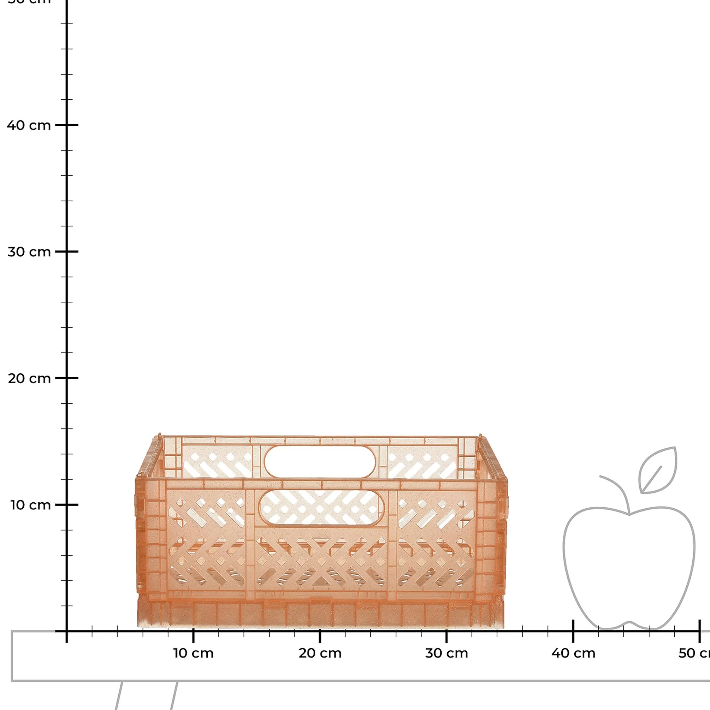 Depot Tuten & Boxen^Klappbox Glitter L