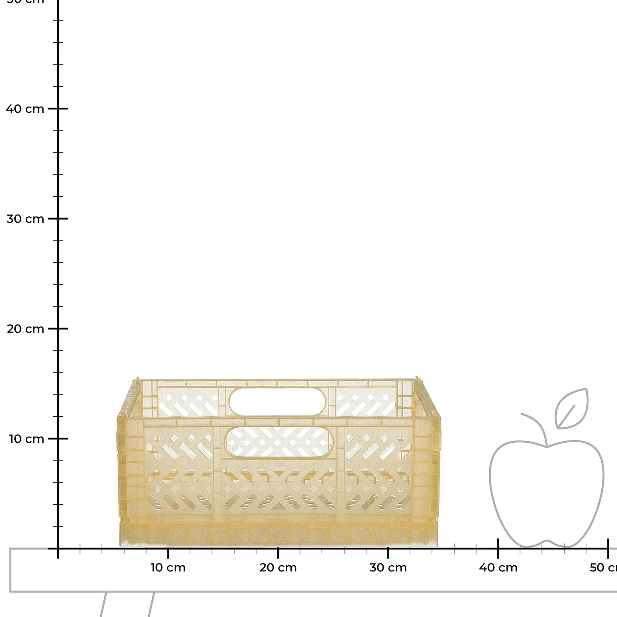 Depot Tuten & Boxen^Klappbox Glitter L