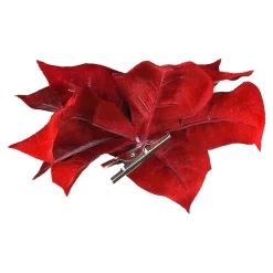 Depot Adventskranz-Deko^Kunstblume Weihnachtsstern Auf Clip