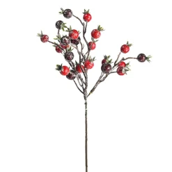 Depot Adventskranz-Deko^Kunst-Blumenpick Hagebutte