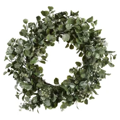 Depot Adventskranze & Zubehör^Kunstkranz Eukalyptus