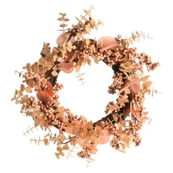 Depot Adventskranze & Zubehör^Kunstkranz Eukalyptus & Beeren