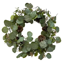 Depot Adventskranze & Zubehör^Kunstkranz Eukalyptus & Tanne