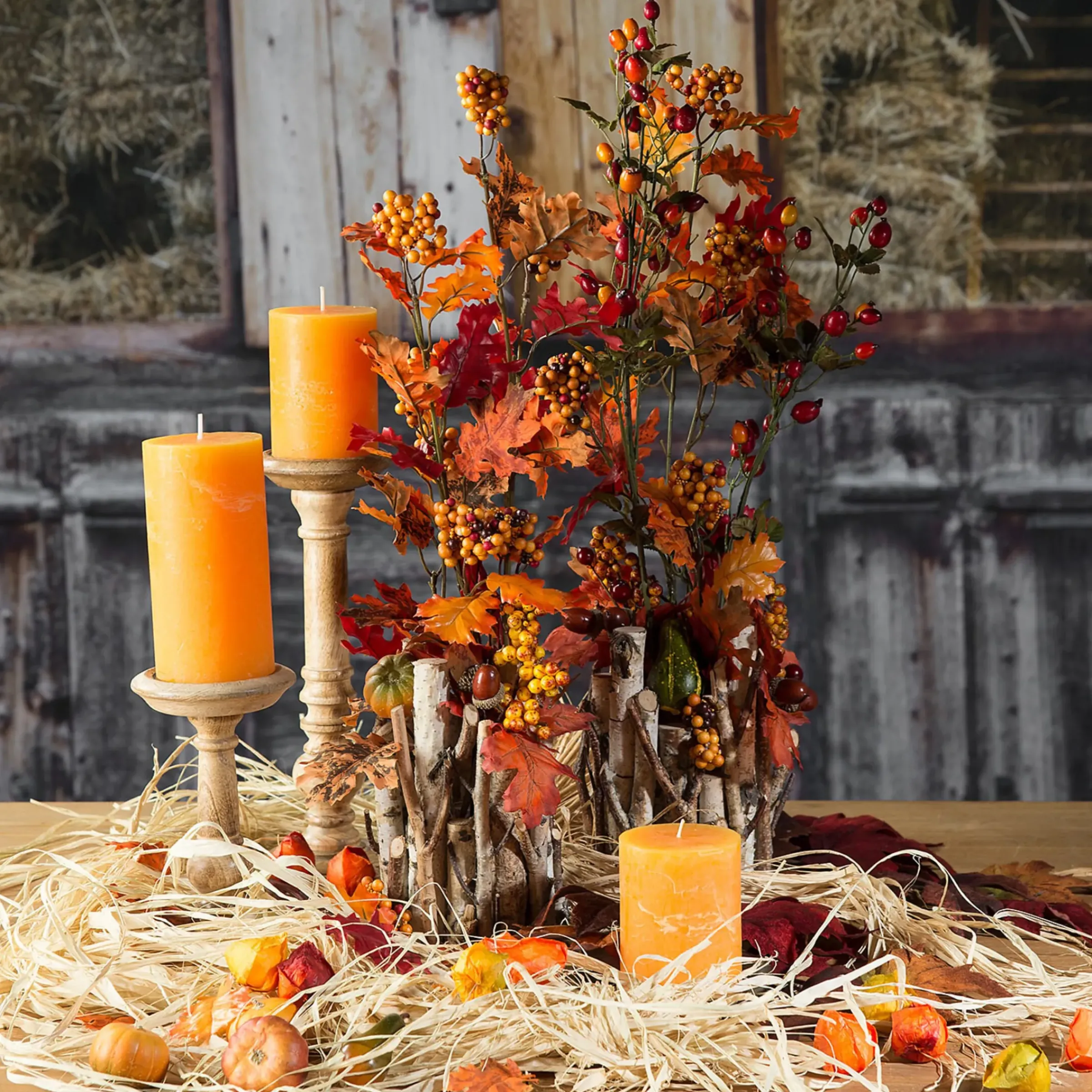 Depot Kunstzweig Eichenblatt> Einzelblumen & Zweige