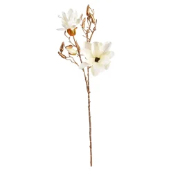 Depot Adventskranz-Deko^Kunstzweig Gold-Magnolie