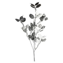 Depot Adventskranz-Deko^Kunstzweig Silberblatt