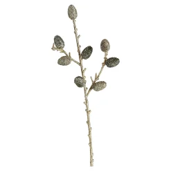 Depot Adventskranz-Deko^Kunstzweig Zapfen Birke