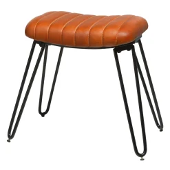 Depot Leder-Hocker Vitus> Poufs & Hocker