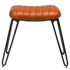 Depot Leder-Hocker Vitus> Poufs & Hocker